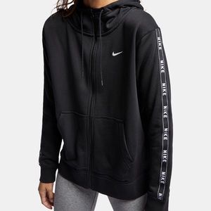 Sportswear Cotton Logo Zip Hoodie